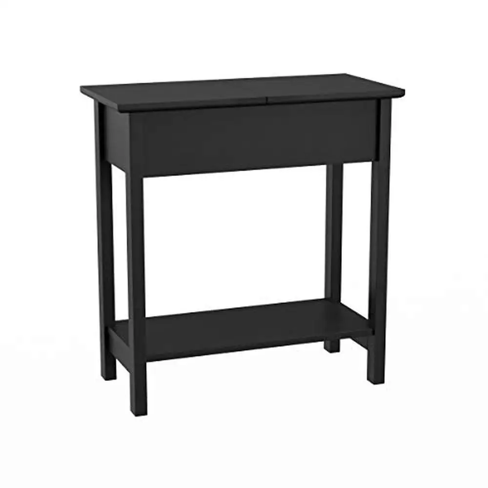 Slim Flip-Top End Table Hidden Storage Shelf Living Room Hallway 22 Inch Black Wood Side Console Compact Assembly Hardware
Slim Flip-Top End Table Hidden Storage Shelf Living Room Hallway 22 Inch Black Wood Side Console Compact Assembly Hardware