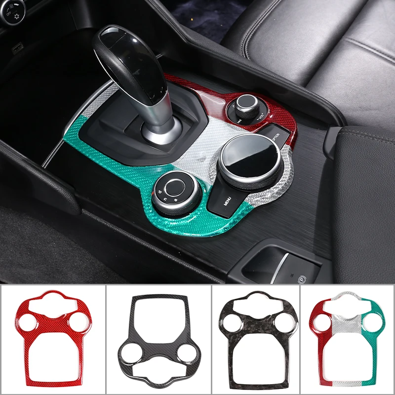 Real Carbon Fiber Car Center Console Gear Shift Knob Panel Frame Cover Trim For Alfa Romeo Giulia Stelvio 2017-2019 Accessories
Real Carbon Fiber Car Center Console Gear Shift Knob Panel Frame Cover Trim For Alfa Romeo Giulia Stelvio 2017-2019 Accessories