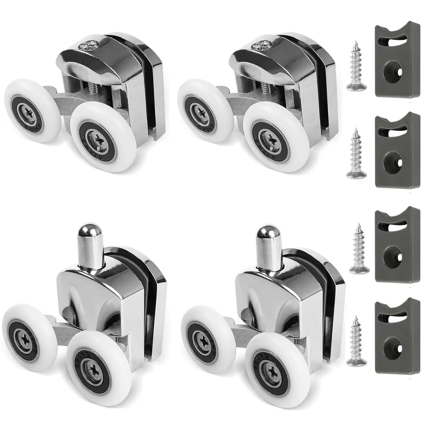 Shower Door Rollers Replacement 4 Pcs Shower Door Rollers 23mm Zinc Alloy Rv Shower Door Wheels Replacement with Anti Collision
Shower Door Rollers Replacement 4 Pcs Shower Door Rollers 23mm Zinc Alloy Rv Shower Door Wheels Replacement with Anti Collision