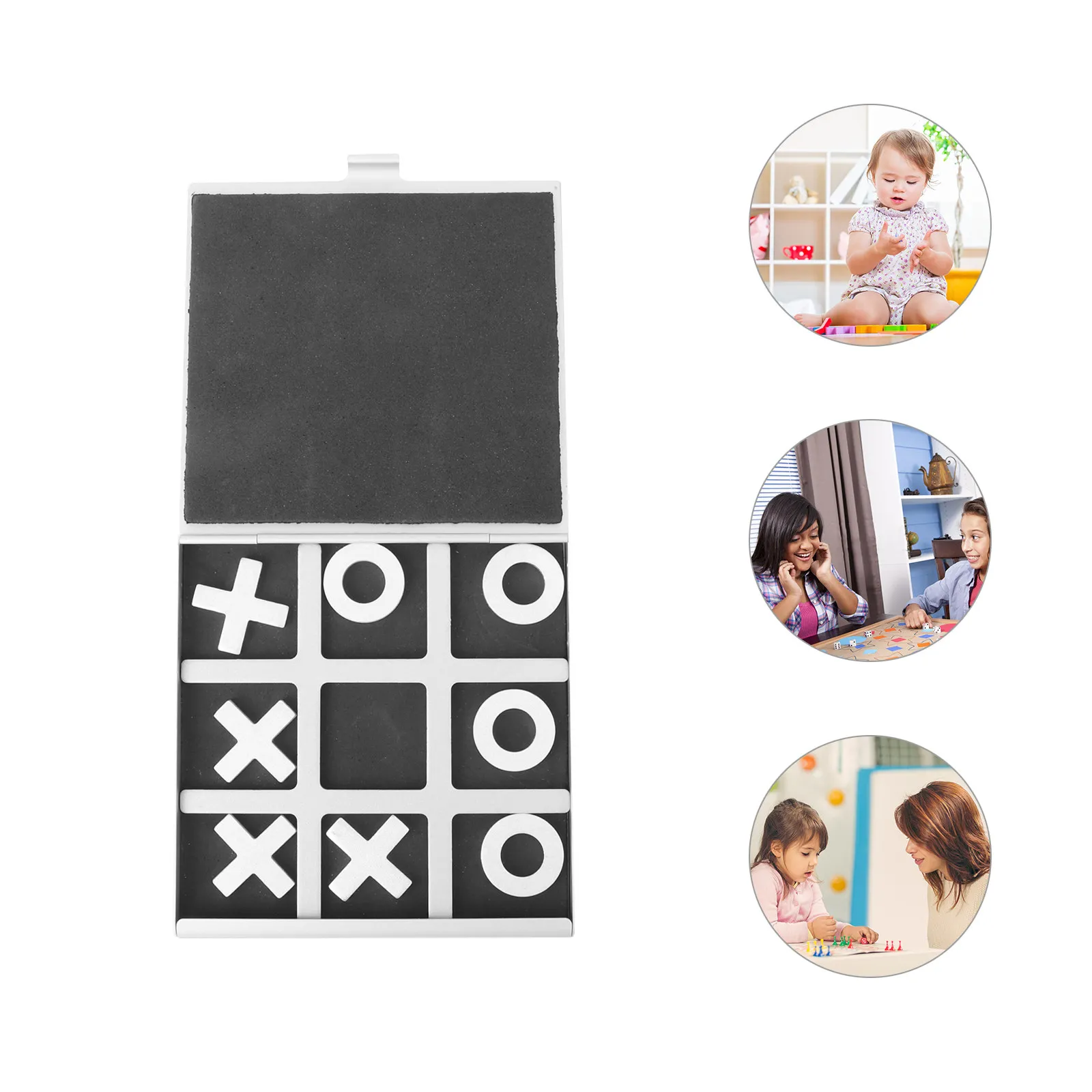 1Set Aluminum Board Game Kids Interactive Silver Black Portable Educational Parent Child Playtime Strategy Puzzle
1Set Aluminum Board Game Kids Interactive Silver Black Portable Educational Parent Child Playtime Strategy Puzzle