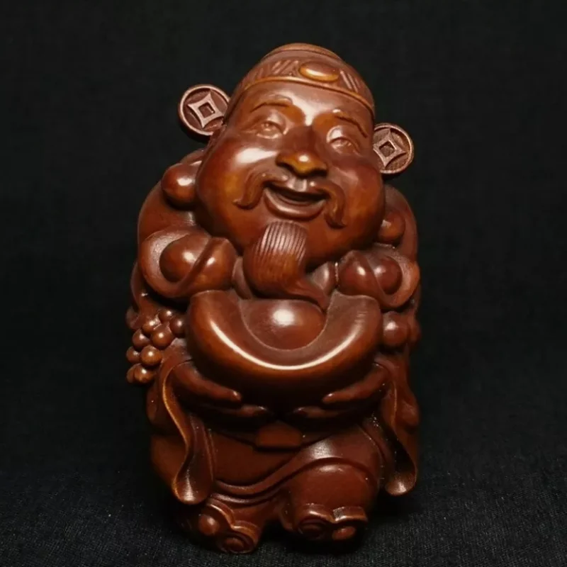 3 Inch Chinese Boxwood Hand carved God of wealth Statue Decoration Collection
3 Inch Chinese Boxwood Hand carved God of wealth Statue Decoration Collection