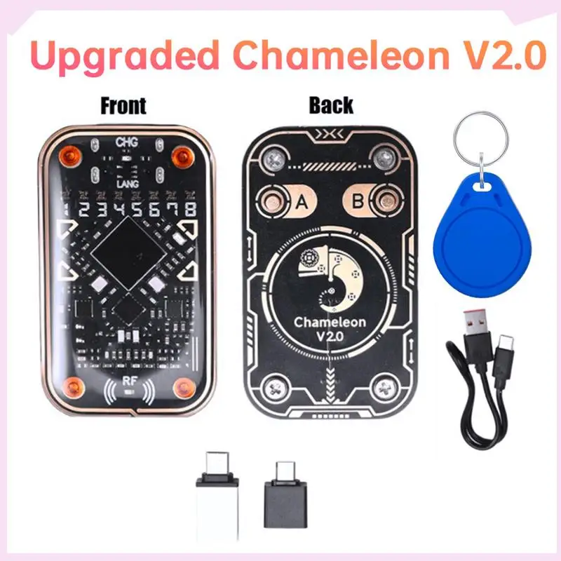 B24B Chameleon Ultra V2.0 RFID Считыватель смарт-чипов Эмулятор смарт-карт + брелок UID 125 кГц 13,56 МГц Декодирование карт NFC Дубликатор
B24B Chameleon Ultra V2.0 RFID Считыватель смарт-чипов Эмулятор смарт-карт + брелок UID 125 кГц 13,56 МГц Декодирование карт NFC Дубликатор