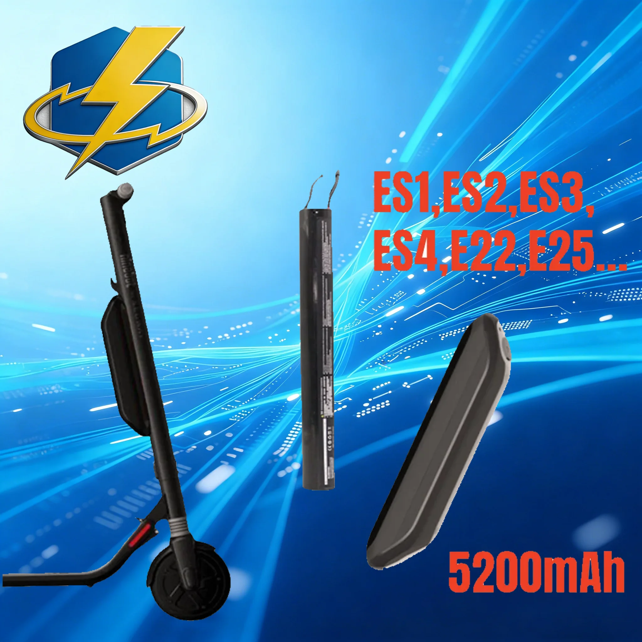 JULI New 36V 5200mAh Lithium Battery Pack External Battery for Xiaomi Segway Ninebot ES1 ES2 ES3 ES4 E22 E25 Electric Scooter
JULI New 36V 5200mAh Lithium Battery Pack External Battery for Xiaomi Segway Ninebot ES1 ES2 ES3 ES4 E22 E25 Electric Scooter