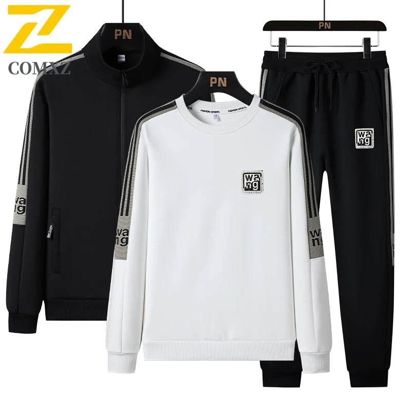 Spring Autumn Sportswears Suit Men's Casual Letter Sweatshirt Jacket + Pants 3-piece Set Male Fashion Jogging Fitness Clothing
Spring Autumn Sportswears Suit Men's Casual Letter Sweatshirt Jacket + Pants 3-piece Set Male Fashion Jogging Fitness Clothing