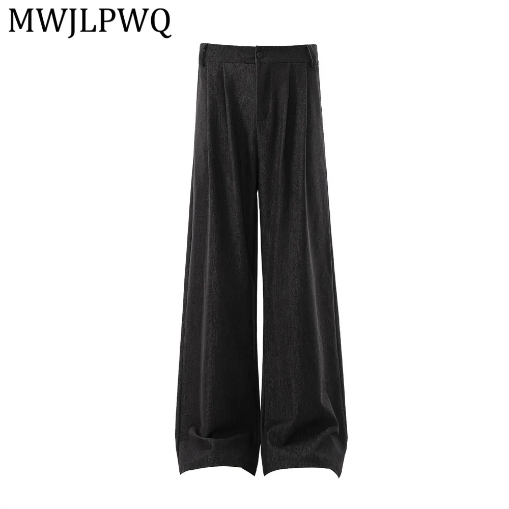 MWJLPWQ Men's Casual Double Pleated Design Trousers Trendy Vibe Solid Color Versatile Summer Loose Fit Wide-Leg Long Pants 14848
MWJLPWQ Men's Casual Double Pleated Design Trousers Trendy Vibe Solid Color Versatile Summer Loose Fit Wide-Leg Long Pants 14848
