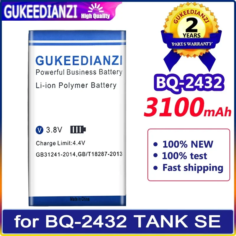 High Capacity 3100mAh BQ-2432 Mobile Phone Battery For BQ BQ-2432 BQ2432 For TANK SE Bateria
High Capacity 3100mAh BQ-2432 Mobile Phone Battery For BQ BQ-2432 BQ2432 For TANK SE Bateria