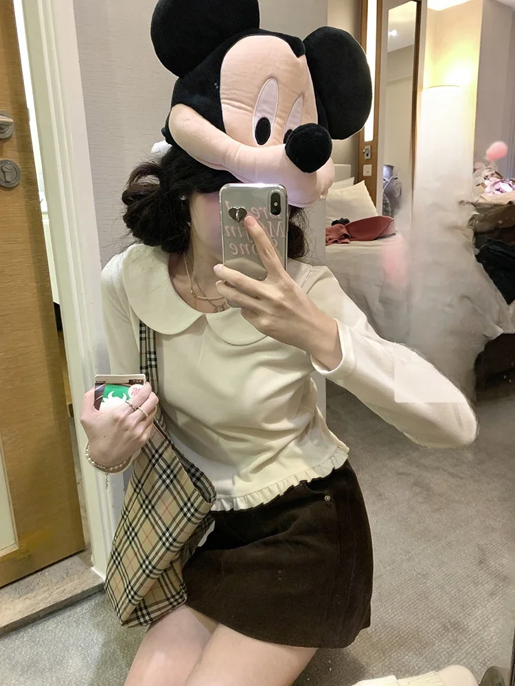 Вязаный свитер PtonUmi с милым воротником, длинными рукавами, женский, приталенный, базовый слой, стандартная длина, осень-зима
Вязаный свитер PtonUmi с милым воротником, длинными рукавами, женский, приталенный, базовый слой, стандартная длина, осень-зима