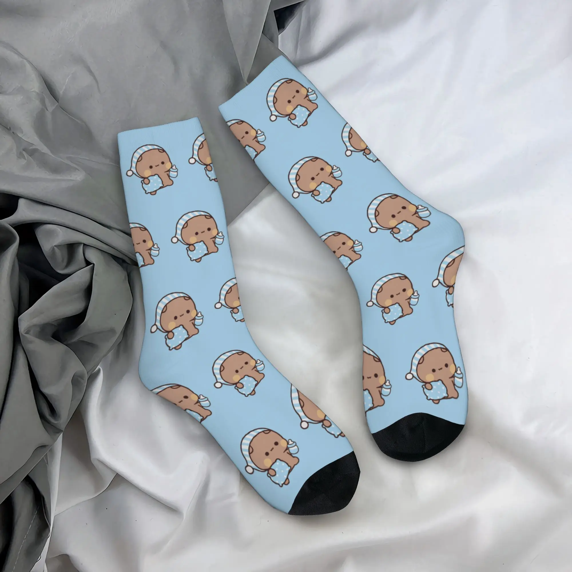 Fashion Bubu Dudu Going to Sleep Basketball Socks Panda and Bear Crew Socks for Women Men Sweat Absorbing
Fashion Bubu Dudu Going to Sleep Basketball Socks Panda and Bear Crew Socks for Women Men Sweat Absorbing