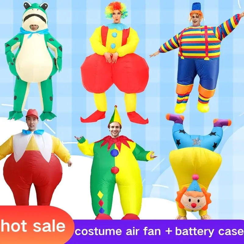 New inflatable clown costumes, funny suits, mascot Prim, and adult role-playing costumes for stage parties, available in various
New inflatable clown costumes, funny suits, mascot Prim, and adult role-playing costumes for stage parties, available in various
