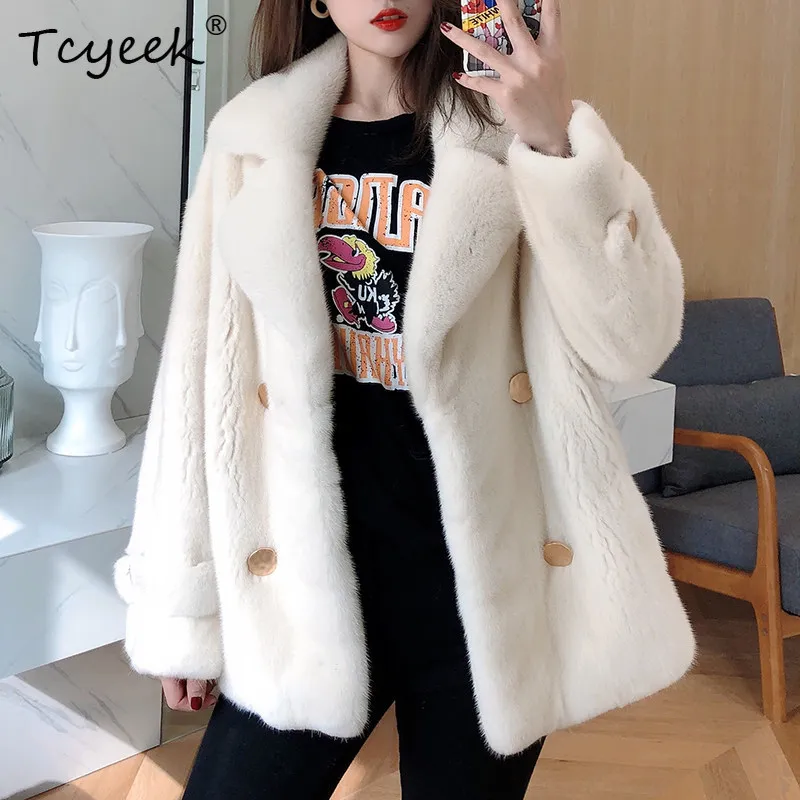Tcyeek Natural Mink Fur Coat Woman Clothes Fashion Winter Jacket Women Real Fur New in Coats Motoycle Jackets 2026 Шуба Женская
Tcyeek Natural Mink Fur Coat Woman Clothes Fashion Winter Jacket Women Real Fur New in Coats Motoycle Jackets 2026 Шуба Женская