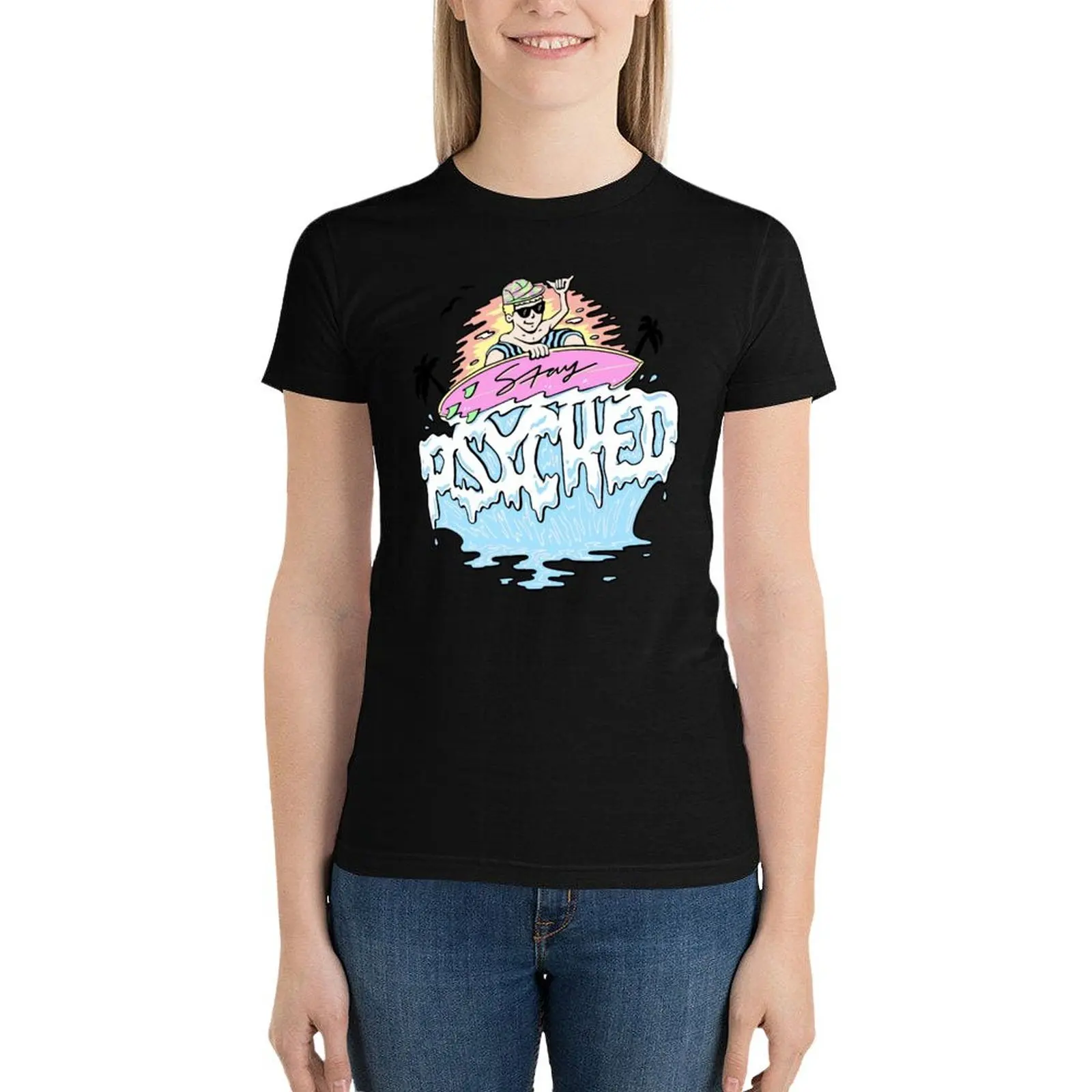Jamie O'Brien Merch Stay Psyched Surfer T-Shirt anime clothes funny summer tops oversized t shirts for Women
Jamie O'Brien Merch Stay Psyched Surfer T-Shirt anime clothes funny summer tops oversized t shirts for Women