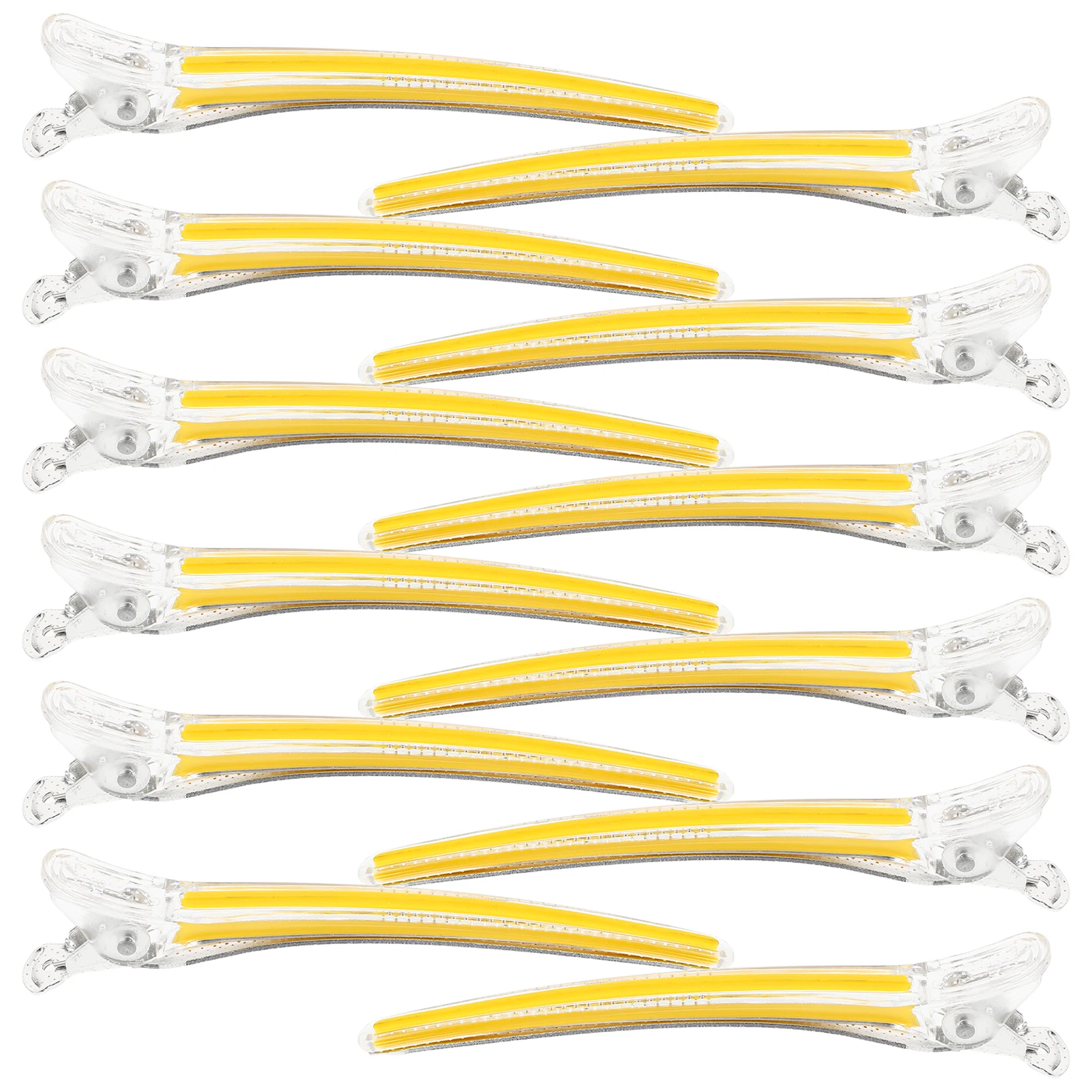 12 Pieces Transparent Hair Clips Seamless Duck Billed Plastic Black Yellow Salon Thick Hair Positioning Layering Cutting Tools
12 Pieces Transparent Hair Clips Seamless Duck Billed Plastic Black Yellow Salon Thick Hair Positioning Layering Cutting Tools