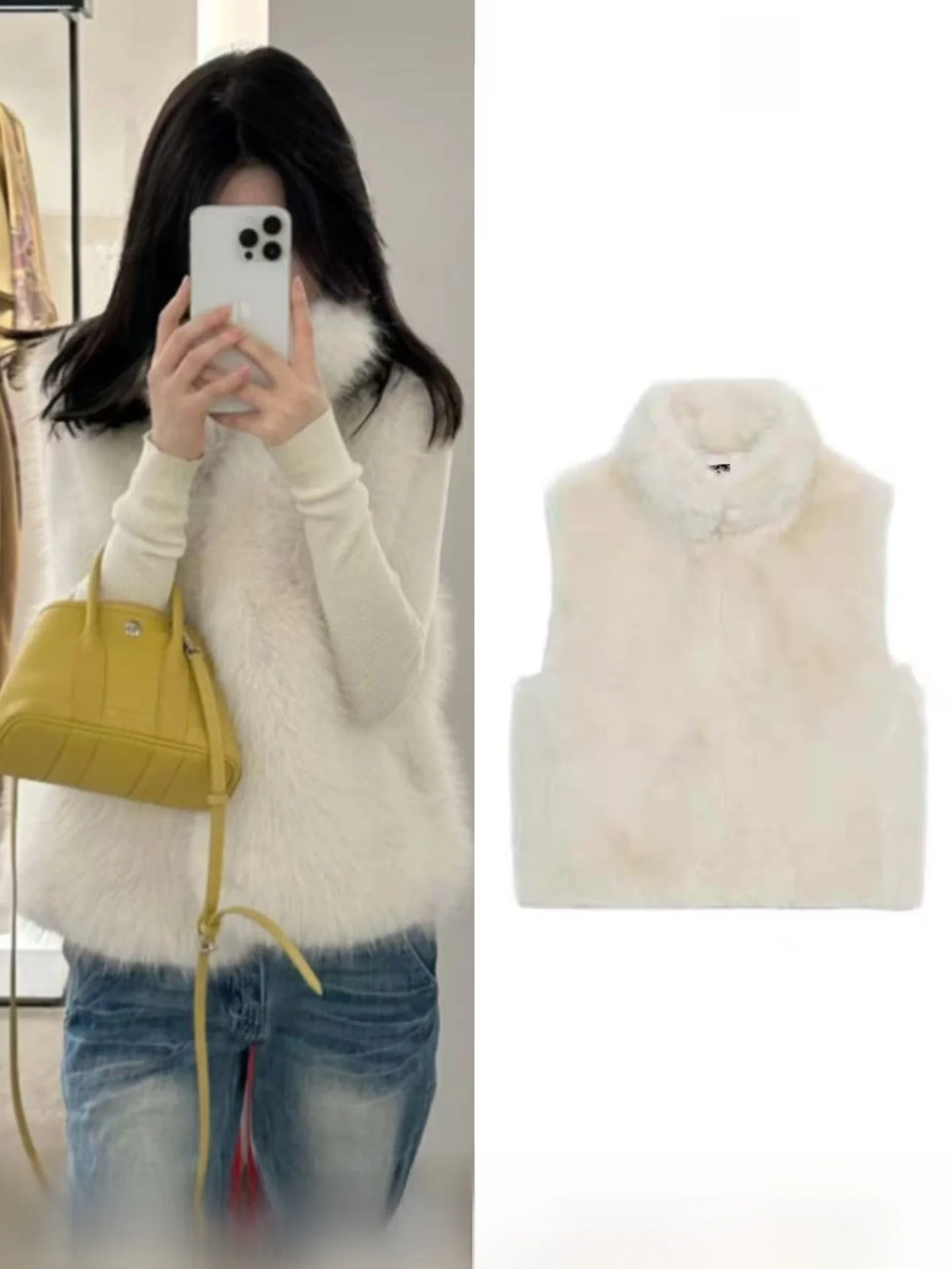 Sweet Fashionable Stand Collar Artificial Fur Vest Women's New Autumn Outerwear Polyester Fabric Regular Thickness Zipper Clo...
Sweet Fashionable Stand Collar Artificial Fur Vest Women's New Autumn Outerwear Polyester Fabric Regular Thickness Zipper Clo...
