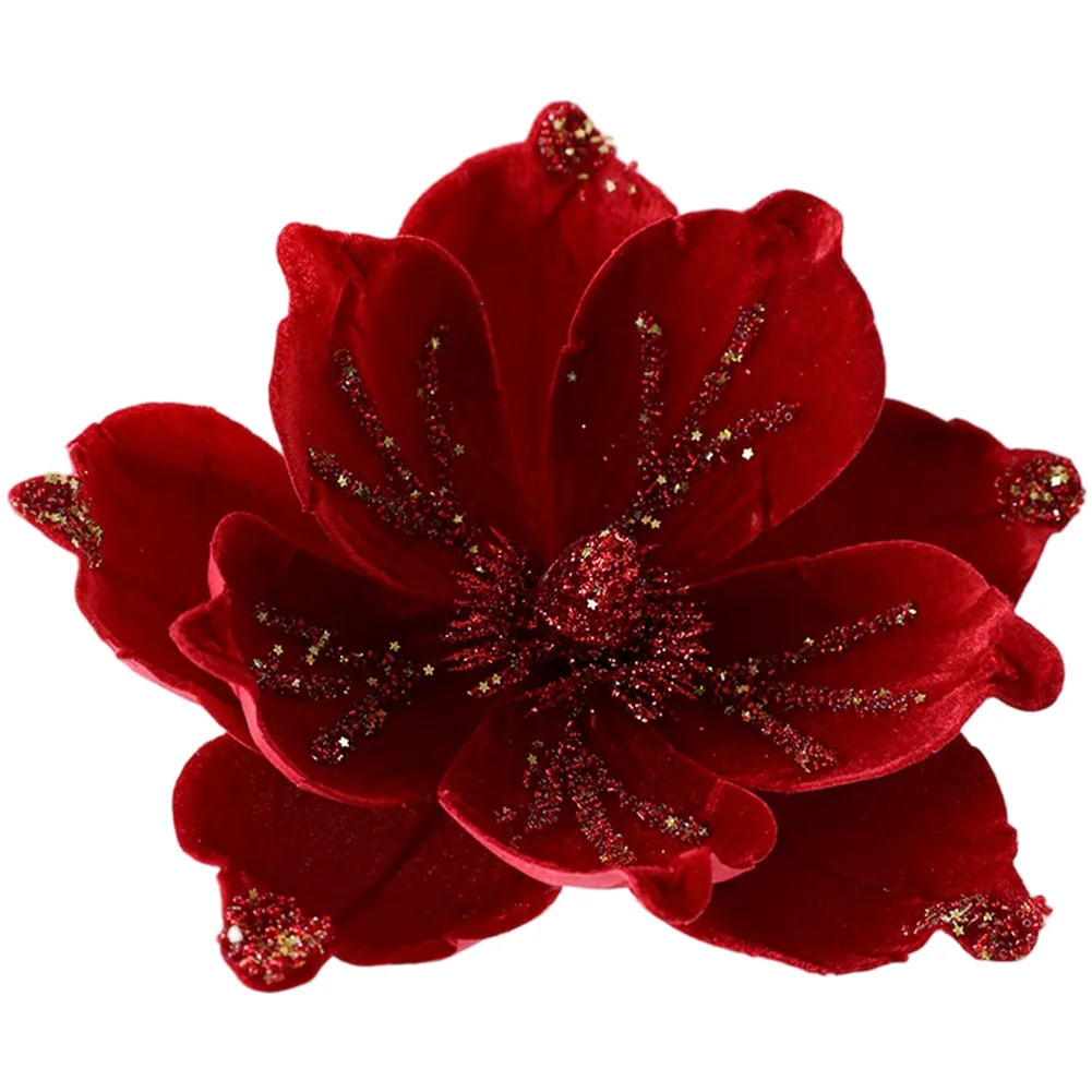 Luxurious 24CM Plush Christmas Artificial Flower with Velvet Like and Fabric Construction for Festive Ambiance
Luxurious 24CM Plush Christmas Artificial Flower with Velvet Like and Fabric Construction for Festive Ambiance