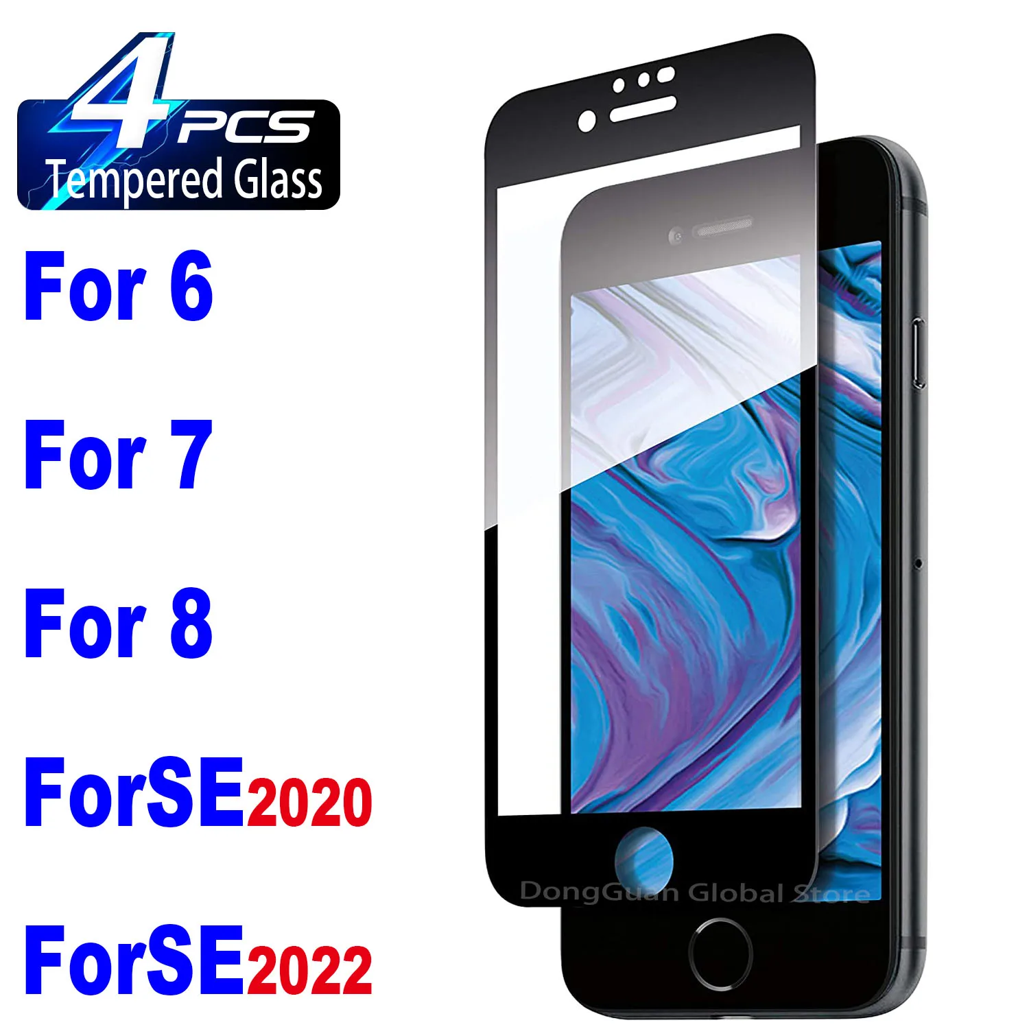 2/4Pcs Tempered Glass For iPhone SE 2022 2020 6 6S 7 8 Screen Protector Glass Film
2/4Pcs Tempered Glass For iPhone SE 2022 2020 6 6S 7 8 Screen Protector Glass Film