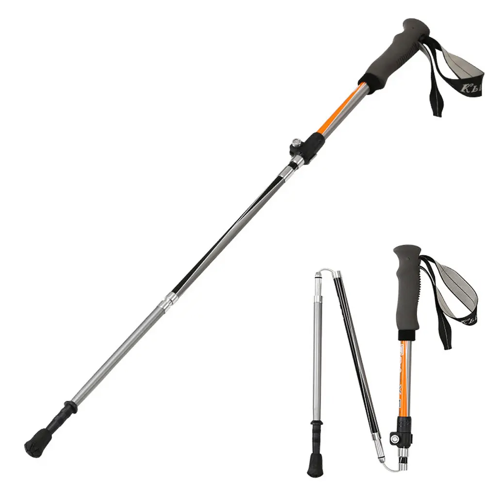 Outdoor Aluminum Alloy Folding Trekking Pole Portable Ultra-light Three-section Multi-functional Trekking Pole Field Equipment
Outdoor Aluminum Alloy Folding Trekking Pole Portable Ultra-light Three-section Multi-functional Trekking Pole Field Equipment