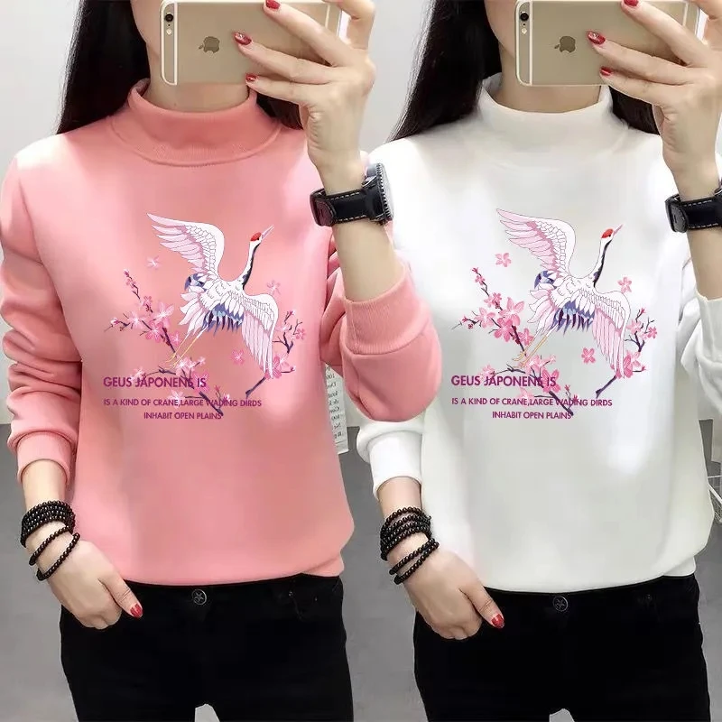 2022 Autumn Winter New Sweater Womens Korean Loose Plus Velvet Thick High-neck Warm Sweaters Womens Plus Size Printed Crane Tops
2022 Autumn Winter New Sweater Womens Korean Loose Plus Velvet Thick High-neck Warm Sweaters Womens Plus Size Printed Crane Tops