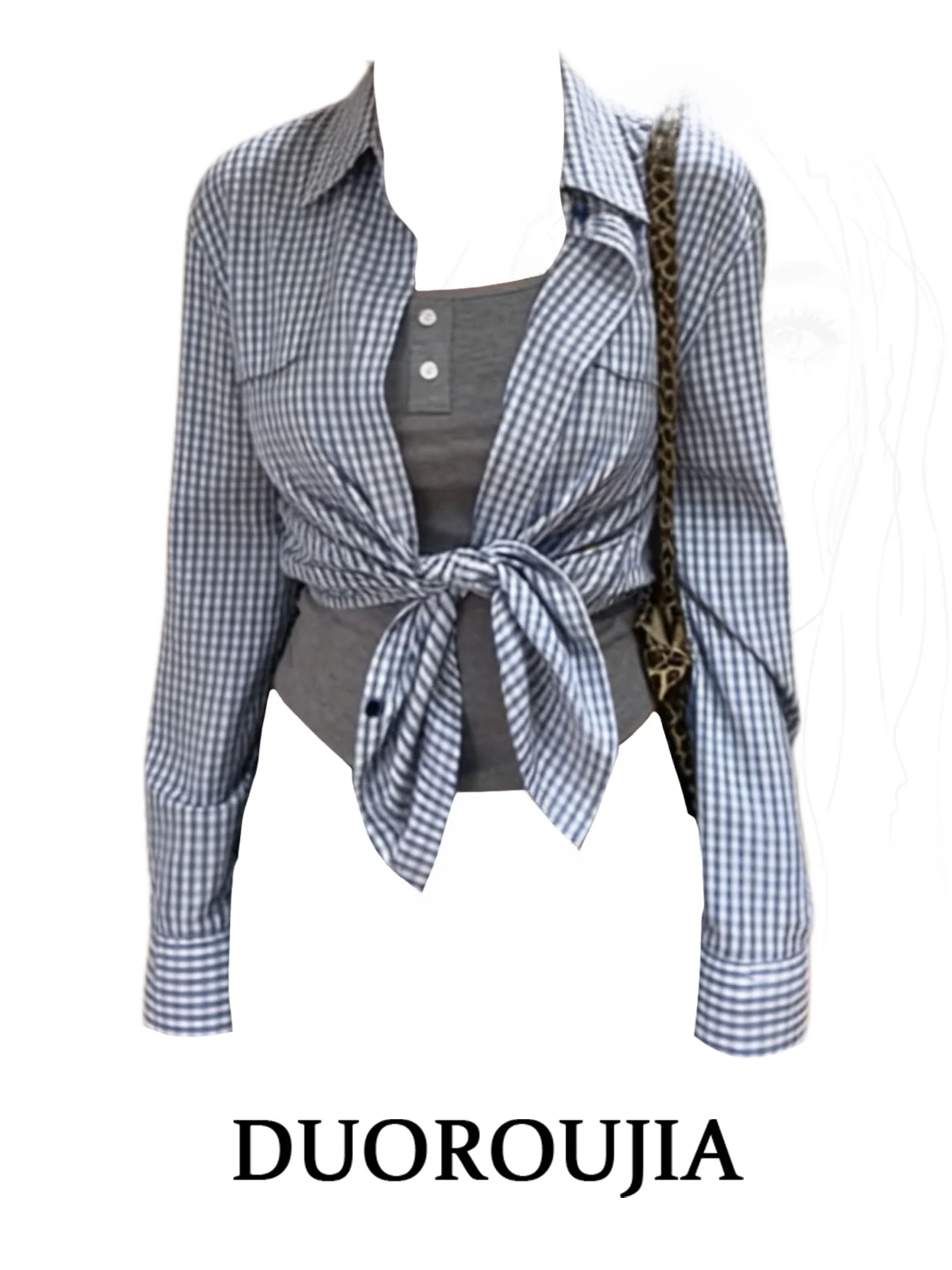 Duor plus Size Korean Style Long Sleeve Shirt Women's Loose Design Slimming Plaid Spring Fashion Casual Comfortable Top
Duor plus Size Korean Style Long Sleeve Shirt Women's Loose Design Slimming Plaid Spring Fashion Casual Comfortable Top