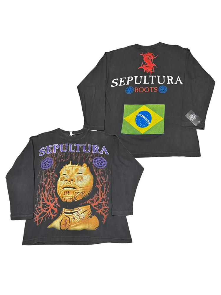 Pure Cotton Long Sve T-irt ex Punk Ro Sle Digital Print Breathable Sweat Absorbent Anti-Wrinkle for All Seasons
Pure Cotton Long Sve T-irt ex Punk Ro Sle Digital Print Breathable Sweat Absorbent Anti-Wrinkle for All Seasons