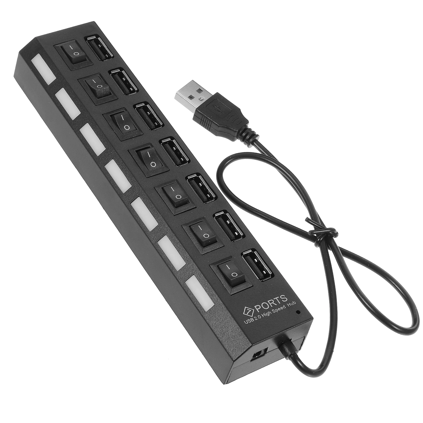 7 Ports USB Hub 2.0 Independent LED Indicators Plug Play Lightweight Portable Laptop PC Desktop Multiple Expander
7 Ports USB Hub 2.0 Independent LED Indicators Plug Play Lightweight Portable Laptop PC Desktop Multiple Expander