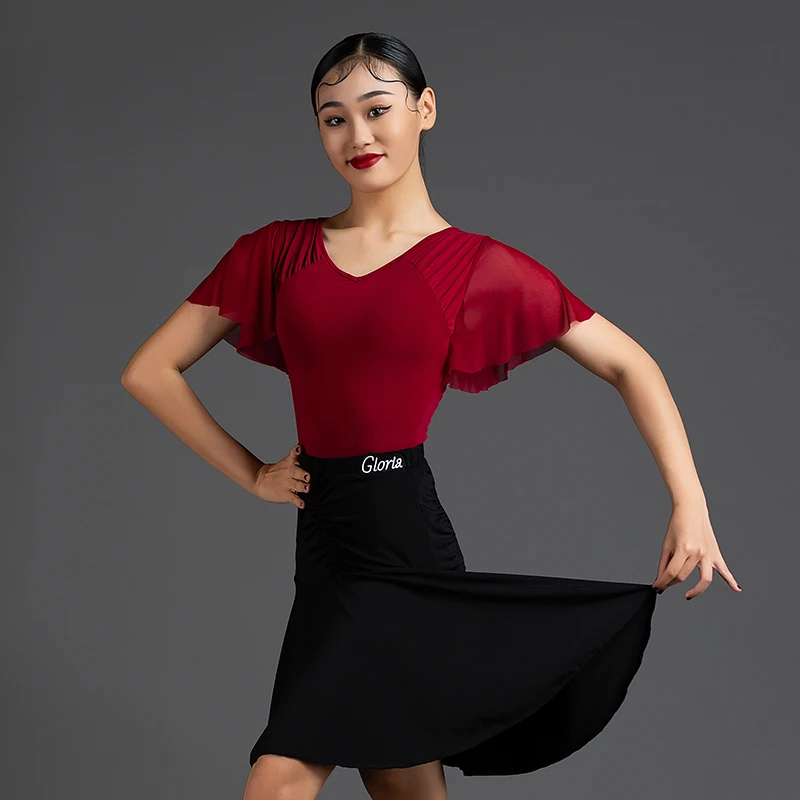Ballroom Dance Tops Women Salsa Clothing Modern Dancewear Performance Costume Tango Dancing Outfit Latin Practice Wear DL9264
Ballroom Dance Tops Women Salsa Clothing Modern Dancewear Performance Costume Tango Dancing Outfit Latin Practice Wear DL9264