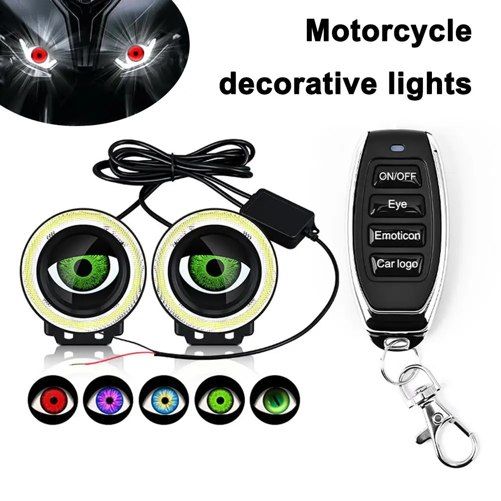 Motorcycle Decorative Lights 3D Dynamic Devil's Eye LED Light Waterproof Headlight 82 Modes Retrofit Kit For Car Motorcycl H6Z9
Motorcycle Decorative Lights 3D Dynamic Devil's Eye LED Light Waterproof Headlight 82 Modes Retrofit Kit For Car Motorcycl H6Z9