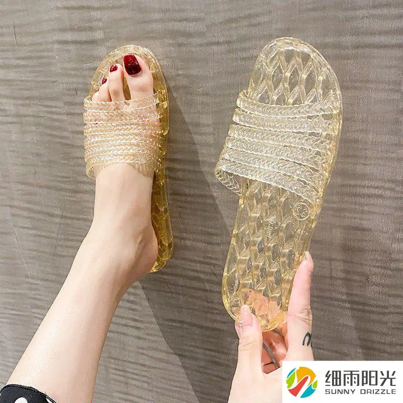Anti-Slip Odor-Resistant Women's Slippers Indoor Home Bathroom Crystal Jelly Slippers Soft Bottom Summer New Arrival
Anti-Slip Odor-Resistant Women's Slippers Indoor Home Bathroom Crystal Jelly Slippers Soft Bottom Summer New Arrival