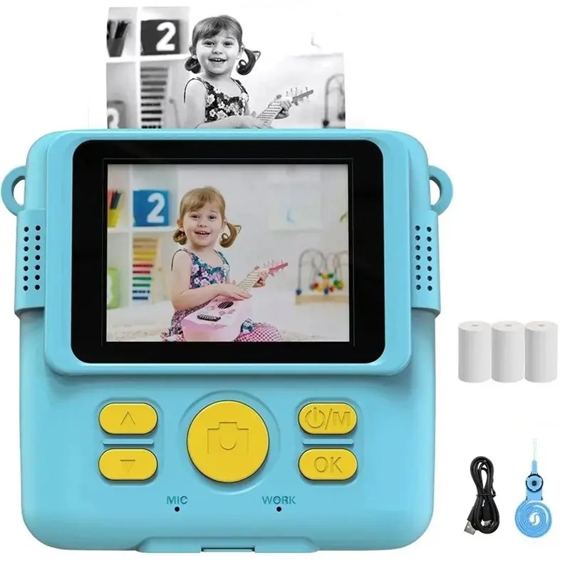 New Arrivals-Thermal Print Camera 1080P HD Digital Camera For Kids Instant Print Photo W/H Printing Paper Children
New Arrivals-Thermal Print Camera 1080P HD Digital Camera For Kids Instant Print Photo W/H Printing Paper Children