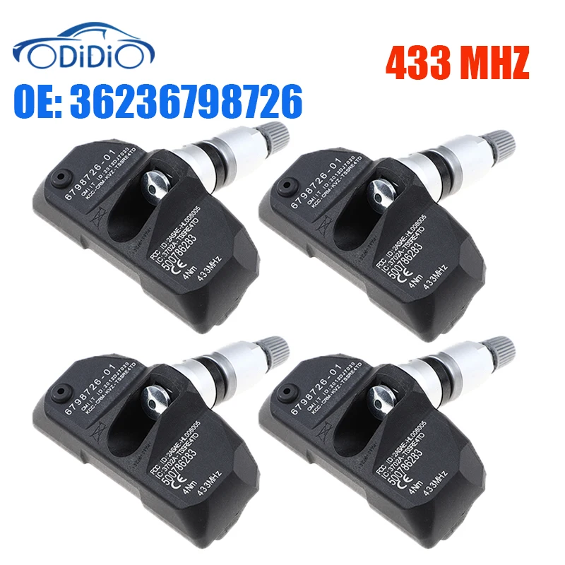 Датчик давления в шинах ODIDIO 36236798726 433 МГц 36236779490 36236771034 36236781847 для BMW X3 X5 X6 Z4 E60 E90 E63 E65 F01 E83
Датчик давления в шинах ODIDIO 36236798726 433 МГц 36236779490 36236771034 36236781847 для BMW X3 X5 X6 Z4 E60 E90 E63 E65 F01 E83