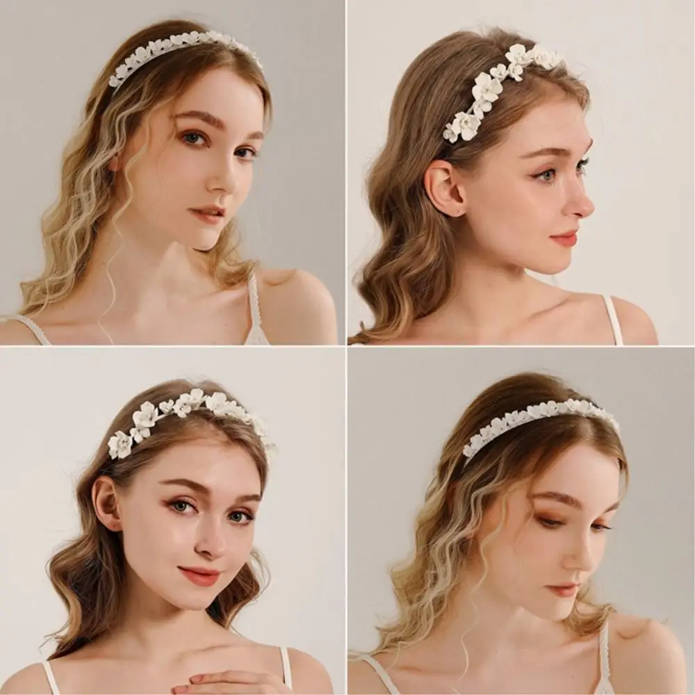 Fashion White Bride Flower Hair Hoop Vintage Forest Aesthetic Hair Styling Wreath Hairband Bridal Tiara Daily Wear
Fashion White Bride Flower Hair Hoop Vintage Forest Aesthetic Hair Styling Wreath Hairband Bridal Tiara Daily Wear