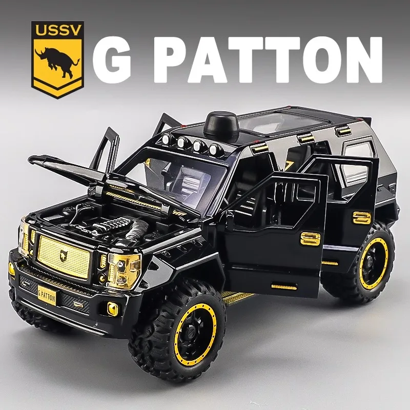 1:24 G.PATTON Off Road Series Alloy Diecast Model Car Sound & Light Collection Hobby Decorative Ornaments Gifts For Boyfriend
1:24 G.PATTON Off Road Series Alloy Diecast Model Car Sound & Light Collection Hobby Decorative Ornaments Gifts For Boyfriend