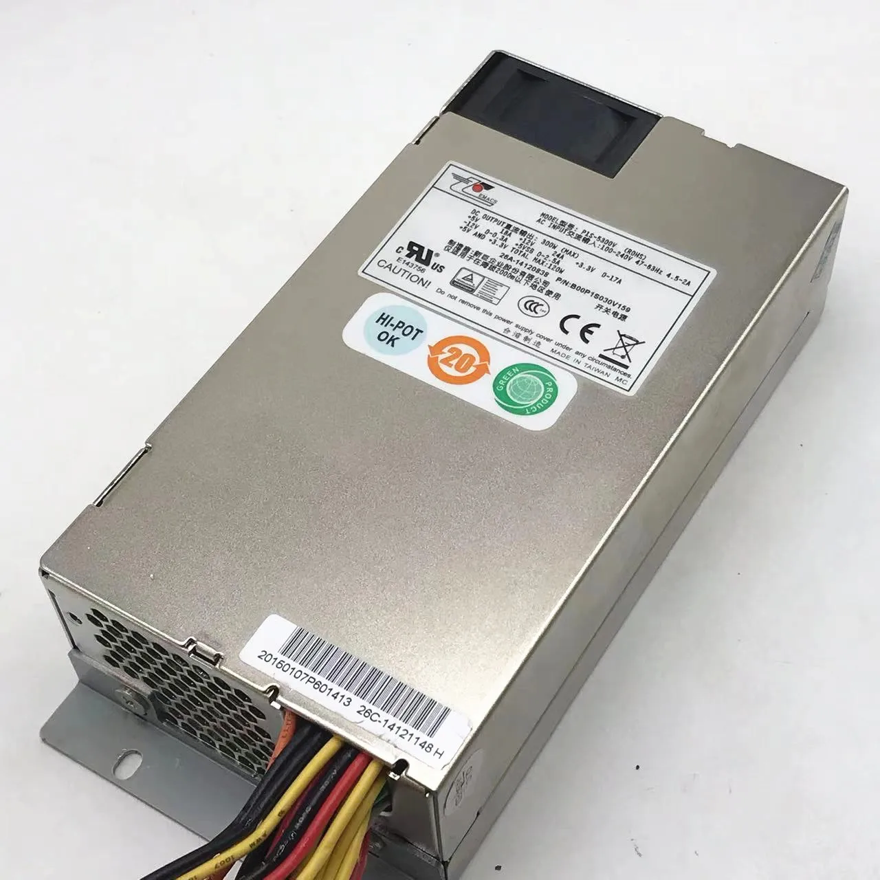 Серверный блок питания EMACS Zippy P1S-5300V ROHS 300 Вт 1U B00P1S030V011
Серверный блок питания EMACS Zippy P1S-5300V ROHS 300 Вт 1U B00P1S030V011