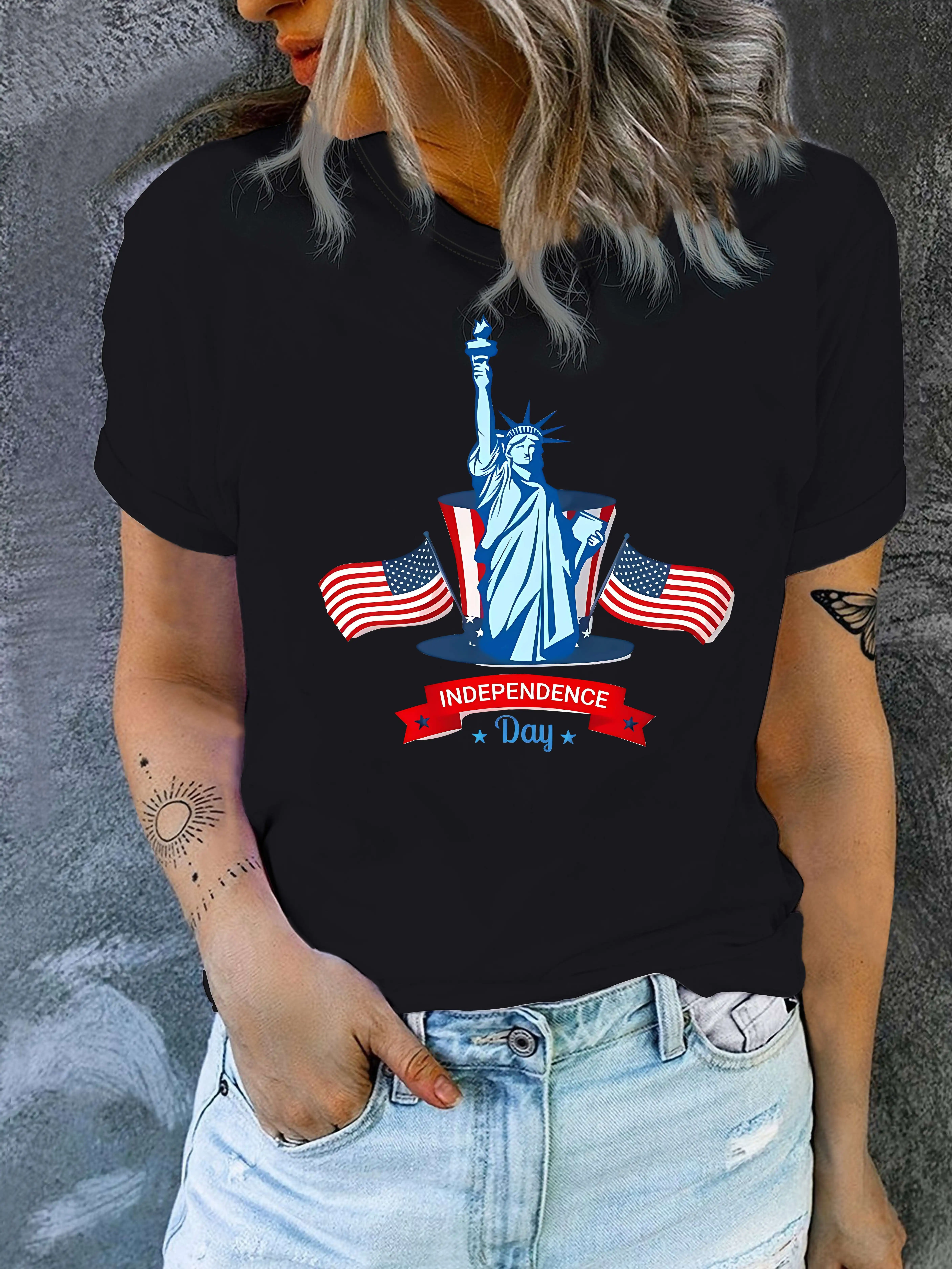 Graphic Print Round Neck Sports T-shirt, Short Sleeve Running Casual Tops, Women's Activewear
Graphic Print Round Neck Sports T-shirt, Short Sleeve Running Casual Tops, Women's Activewear