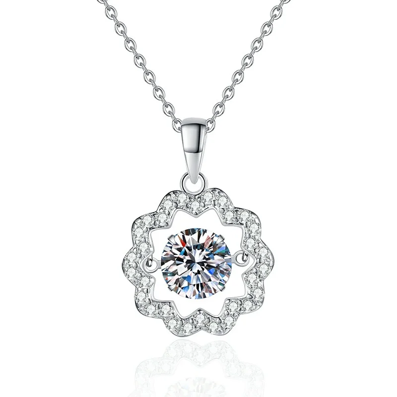 ZFSILVER Fashion Trendy 925 Silver Luxury Moissanite Design Flower Necklace For Charm Women Accessories Party Jewelry Gift XL271
ZFSILVER Fashion Trendy 925 Silver Luxury Moissanite Design Flower Necklace For Charm Women Accessories Party Jewelry Gift XL271