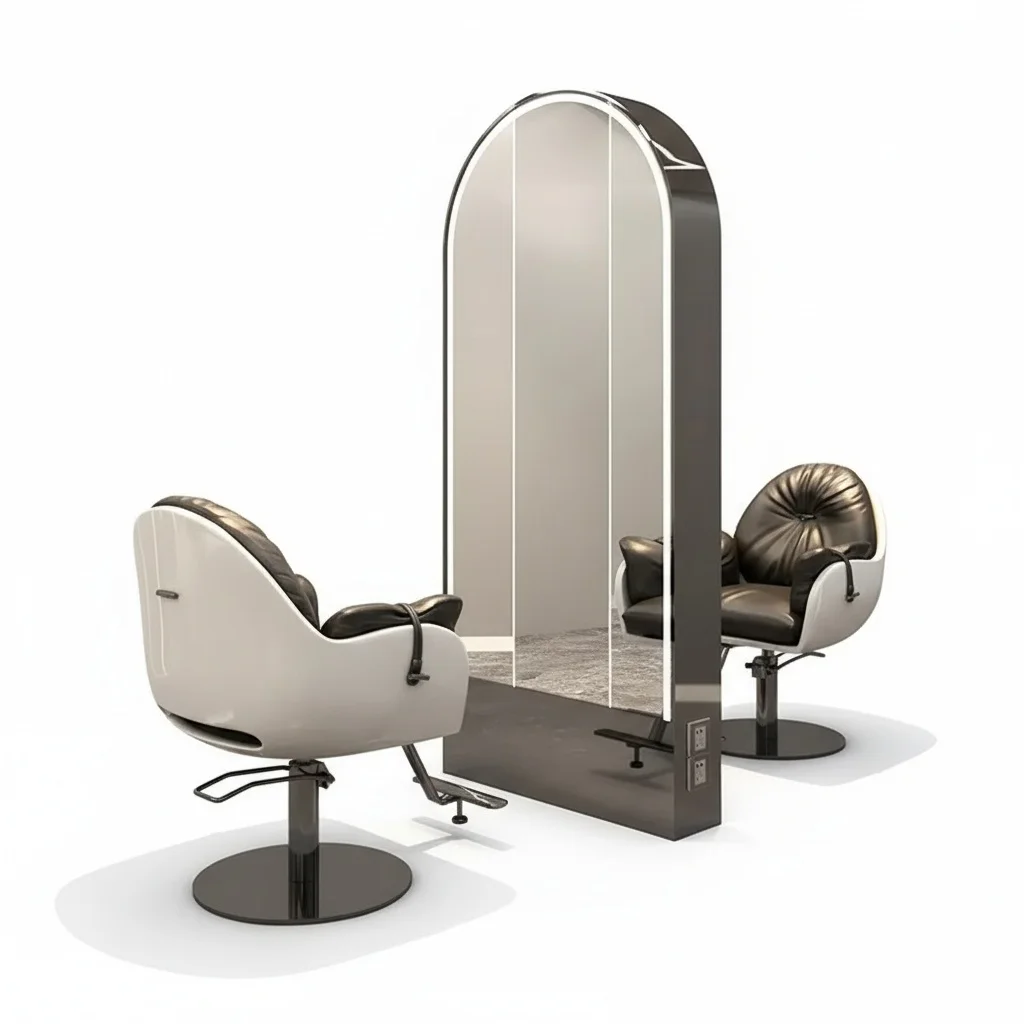 Salon Floor Mirror with LED Light, 100x200cm/39x78inch Glass, Professional Barber Station Mirror, Hair Styling Beauty Furniture
Salon Floor Mirror with LED Light, 100x200cm/39x78inch Glass, Professional Barber Station Mirror, Hair Styling Beauty Furniture