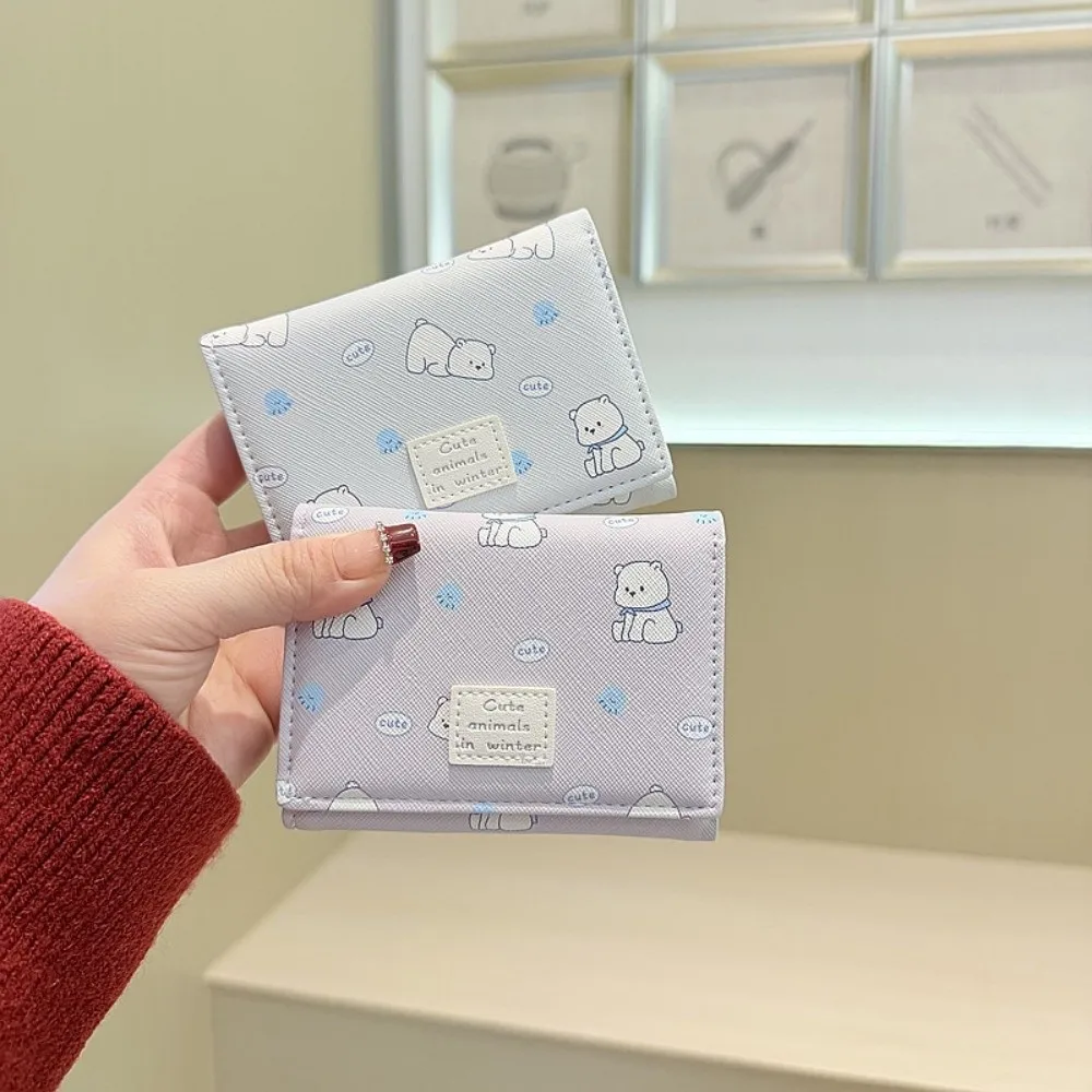 Portable Animal Printed Wallet PU Leather PVC Short Leather Purse Multiple Card Polar Bear Penguin Patterned Card Bag School
Portable Animal Printed Wallet PU Leather PVC Short Leather Purse Multiple Card Polar Bear Penguin Patterned Card Bag School