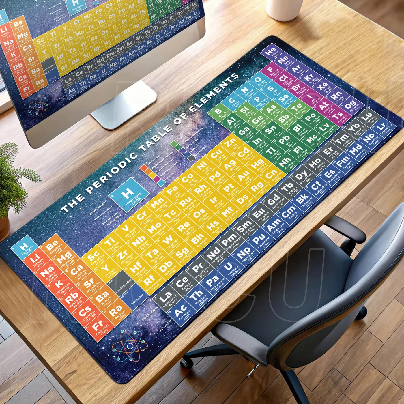 Коврик для мыши с периодической таблицей элементов, большой игровой коврик для клавиатуры и мыши с прошитыми краями, нескользящая резиновая основа, коврик для офисного стола и ПК
Коврик для мыши с периодической таблицей элементов, большой игровой коврик для клавиатуры и мыши с прошитыми краями, нескользящая резиновая основа, коврик для офисного стола и ПК
