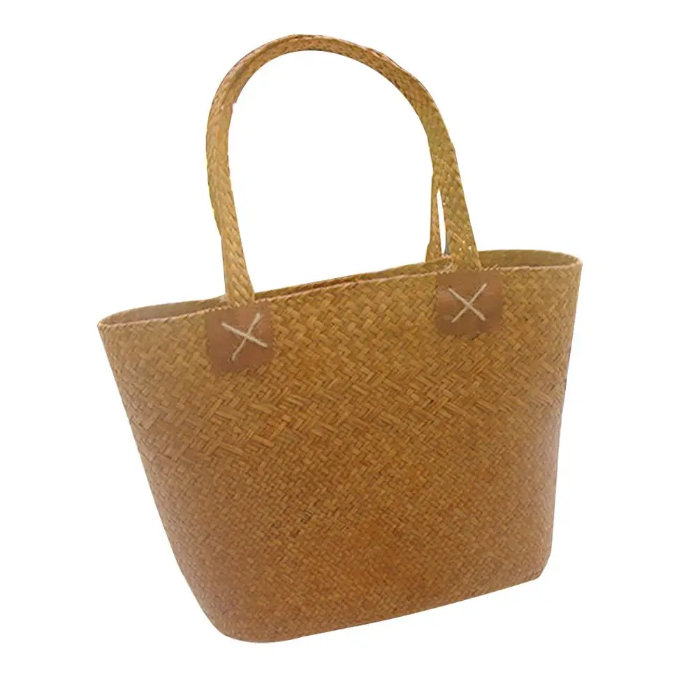 Seaweed Woven Bag Straw Handbag for Women Large Capacity Summer Beach Bag Flower Basket Craft Home Decor Display
Seaweed Woven Bag Straw Handbag for Women Large Capacity Summer Beach Bag Flower Basket Craft Home Decor Display