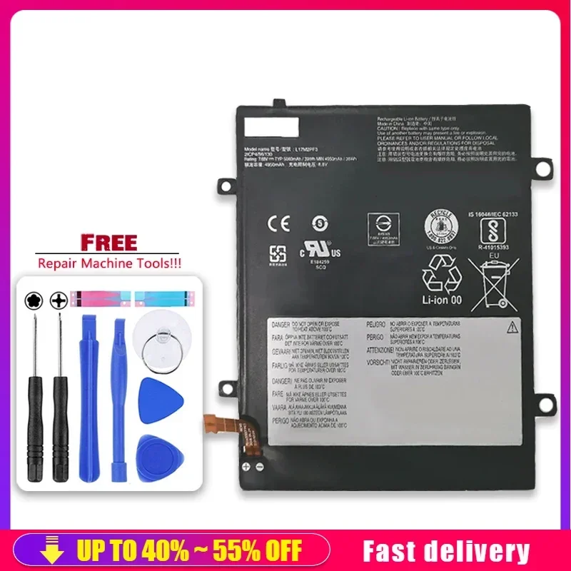 4950mAh High Capacity Battery L17L2PF3 L17M2PF3 L17S2PF3 L17D2PF2 L17C2PF1 For Lenovo IdeaPad D330 D330-10IGL D330-10IGM
4950mAh High Capacity Battery L17L2PF3 L17M2PF3 L17S2PF3 L17D2PF2 L17C2PF1 For Lenovo IdeaPad D330 D330-10IGL D330-10IGM