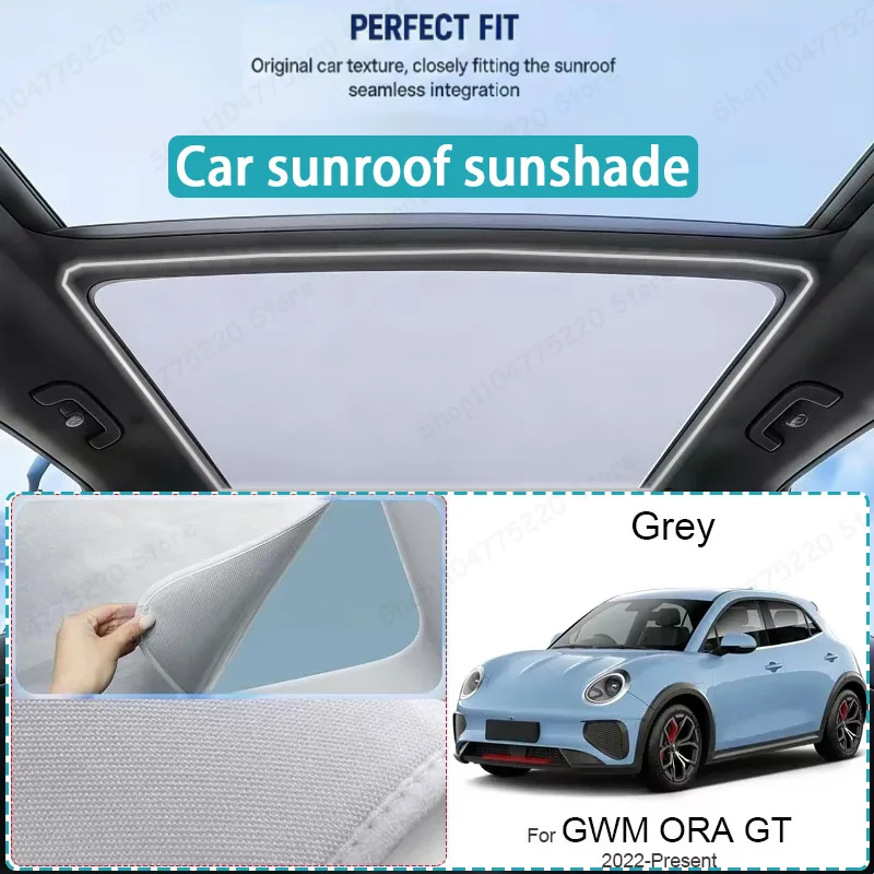 For GWM ORA GT 2022-Present Car Sunroof Sunshade Heat Insulation UV Protection Electrostatic Suede Skylight Cover
For GWM ORA GT 2022-Present Car Sunroof Sunshade Heat Insulation UV Protection Electrostatic Suede Skylight Cover