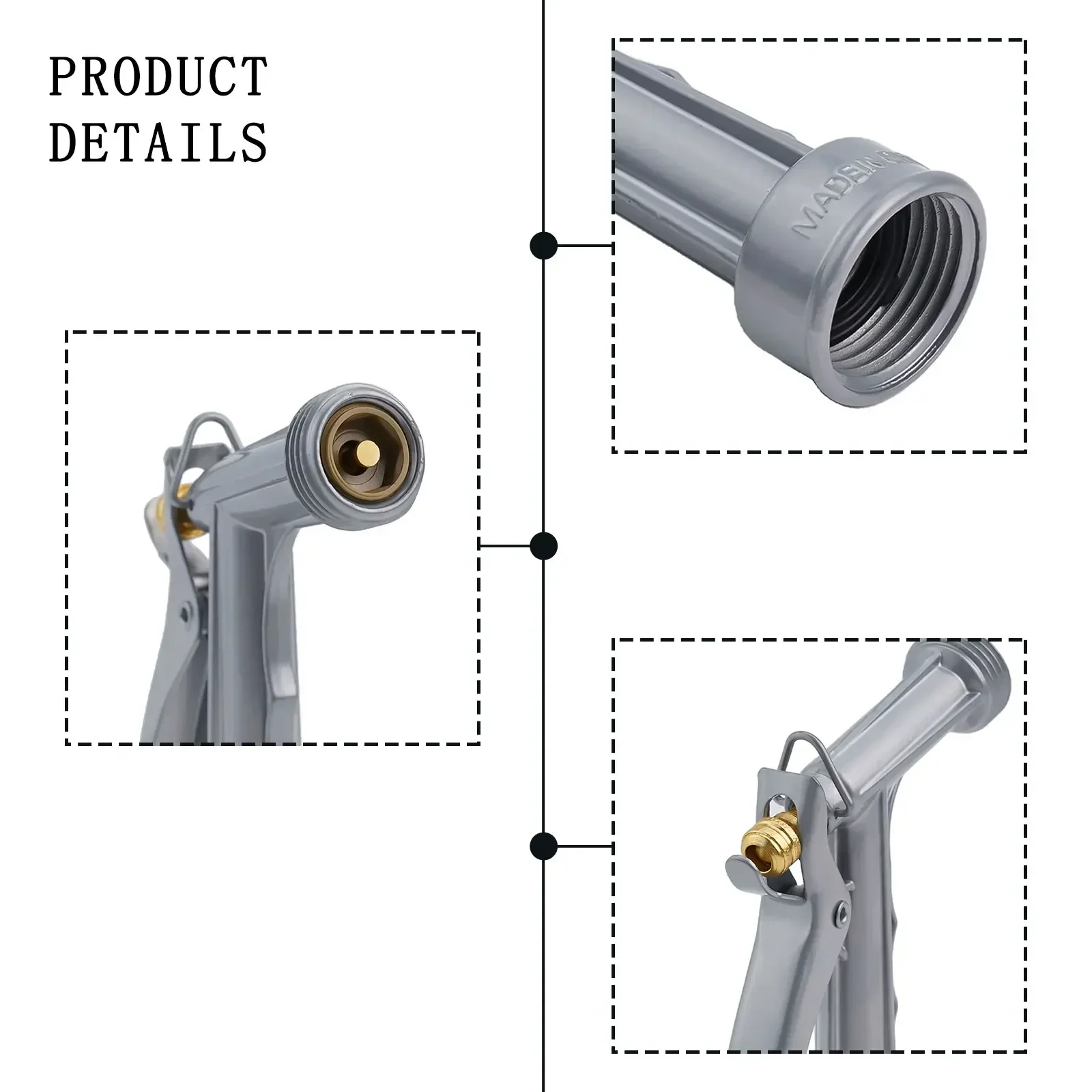 Sprayer Washing Cars High Pressure Sprayer 5.5inch Garden Hose Nozzle High Pressure Pistol Grip Metal Washing Cars
Sprayer Washing Cars High Pressure Sprayer 5.5inch Garden Hose Nozzle High Pressure Pistol Grip Metal Washing Cars