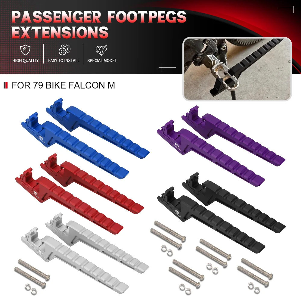 For 79 BIKE Falcon M Motorcycle Dirt Bike Off-Road Accessories Extended Bracket Passenger Footpegs Extensions For VTB VENTUS ONE
For 79 BIKE Falcon M Motorcycle Dirt Bike Off-Road Accessories Extended Bracket Passenger Footpegs Extensions For VTB VENTUS ONE