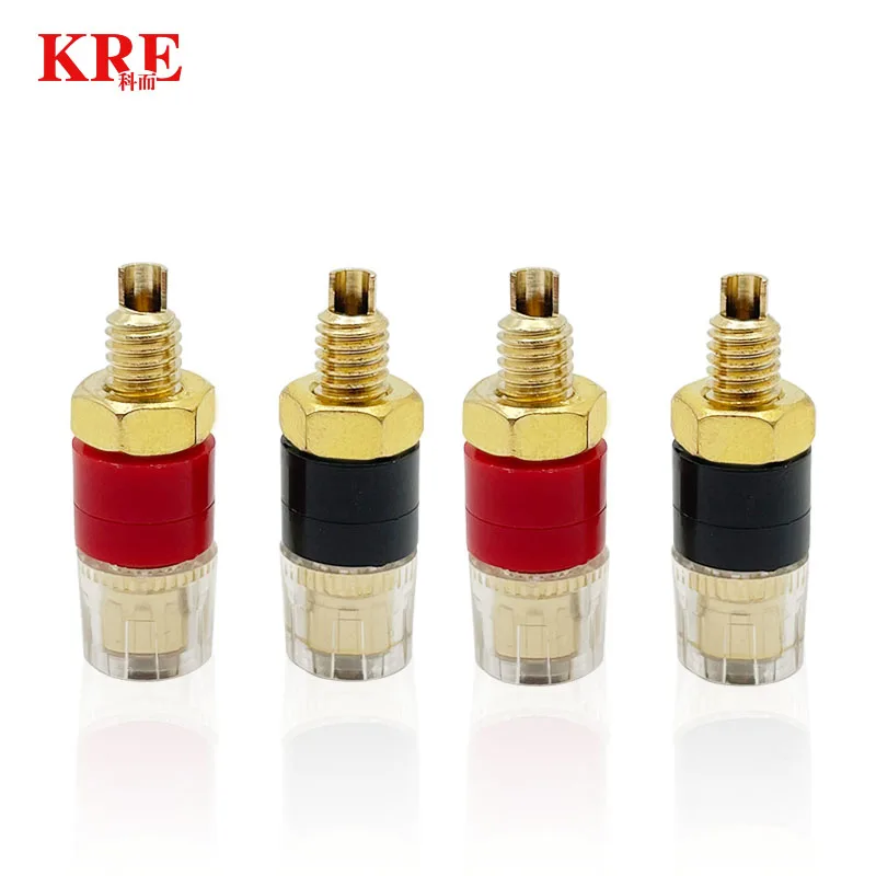 20Pcs 4mm Gold Plated HIFI Amplifier Speaker Binding Posts Brass Terminal Connector With Transparent Shell Banana Plug Socket
20Pcs 4mm Gold Plated HIFI Amplifier Speaker Binding Posts Brass Terminal Connector With Transparent Shell Banana Plug Socket