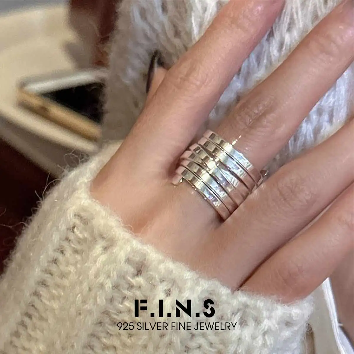 F.I.N.S Original S925 Sterling Silver Wide Band Ring Korean Retro Minimalist Layered Finger Fine Jewelry Statement Accessories
F.I.N.S Original S925 Sterling Silver Wide Band Ring Korean Retro Minimalist Layered Finger Fine Jewelry Statement Accessories