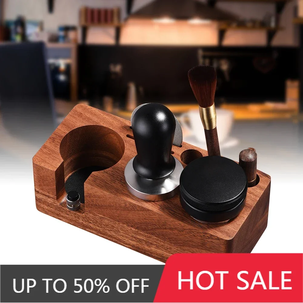 Coffee Tamper Holder Multifunctional Stand Walnut Espresso Tamping Station Mat Rack 54/58mm Coffee Machine Accessories
Coffee Tamper Holder Multifunctional Stand Walnut Espresso Tamping Station Mat Rack 54/58mm Coffee Machine Accessories
