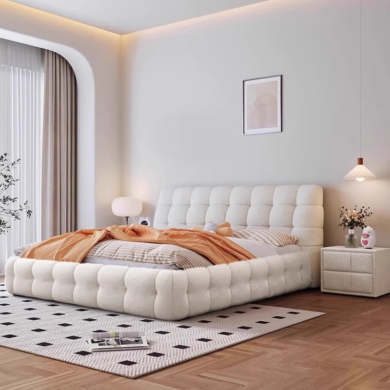 French Modern luxury lamb Double bed bedroom stuff home master bedroom king size frame letto matrimoniale headboard furniture
French Modern luxury lamb Double bed bedroom stuff home master bedroom king size frame letto matrimoniale headboard furniture