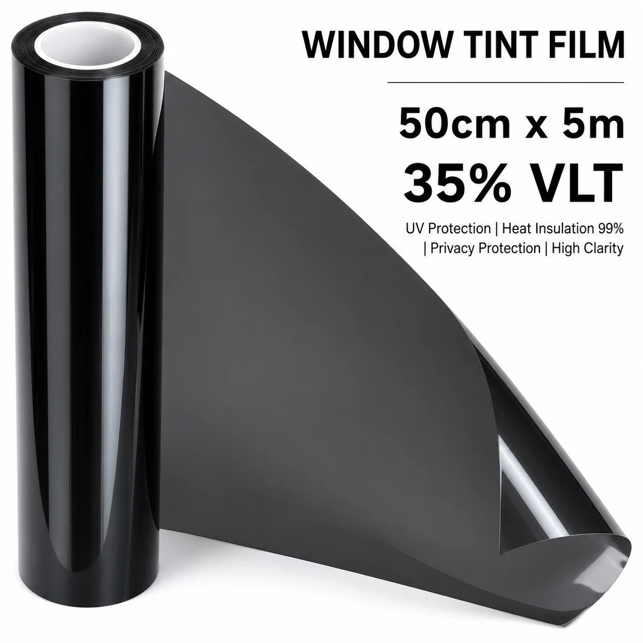 35% VLT Light Smoke Nano Ceramic Car Window Tint Film 50cmX500cm Windshield Safe Window Shade Arc Drape Privacy Tint Roll Window
35% VLT Light Smoke Nano Ceramic Car Window Tint Film 50cmX500cm Windshield Safe Window Shade Arc Drape Privacy Tint Roll Window