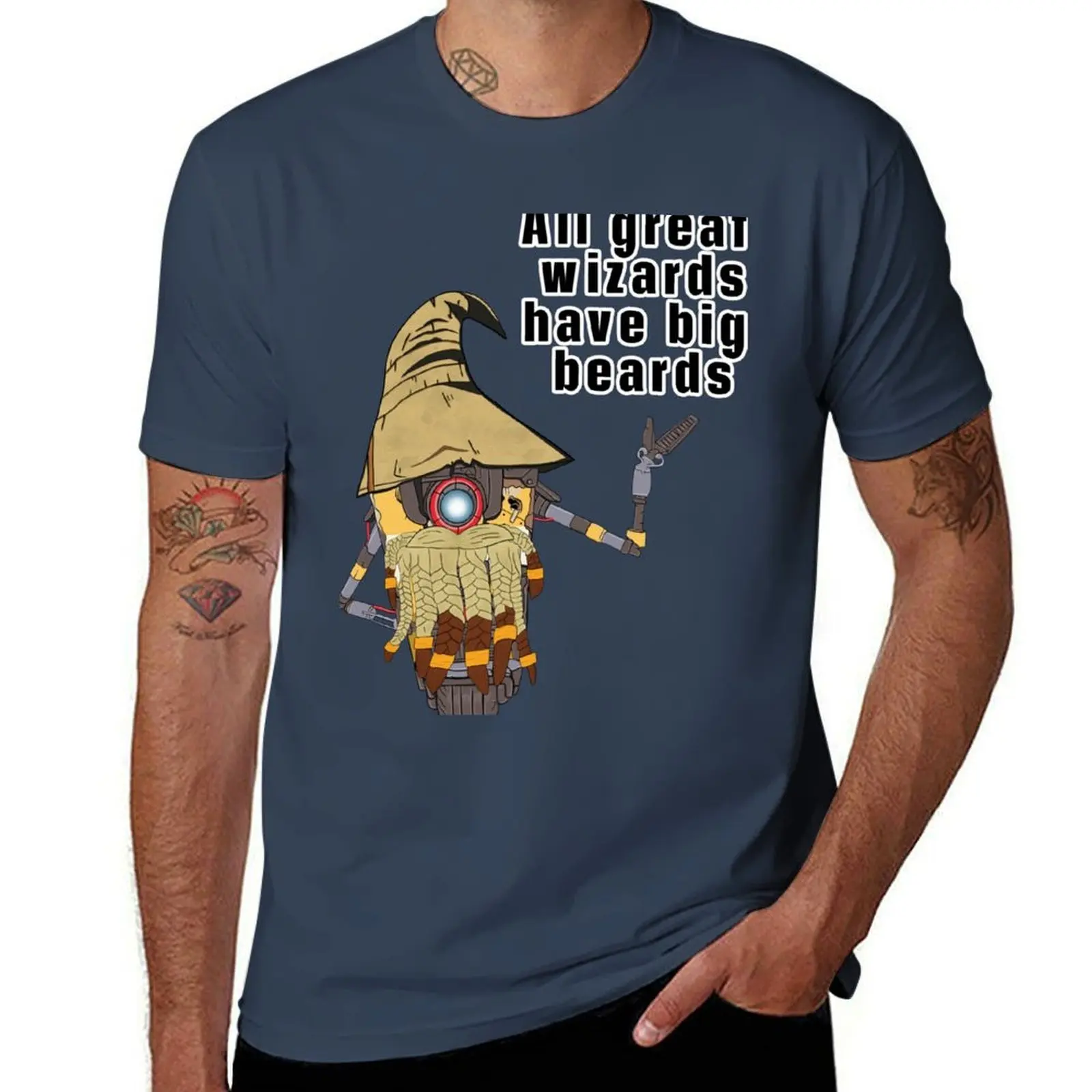 Claptrap says all great wizards have big beards T-Shirt Casual Loose Daily Wear T-Shirt
Claptrap says all great wizards have big beards T-Shirt Casual Loose Daily Wear T-Shirt