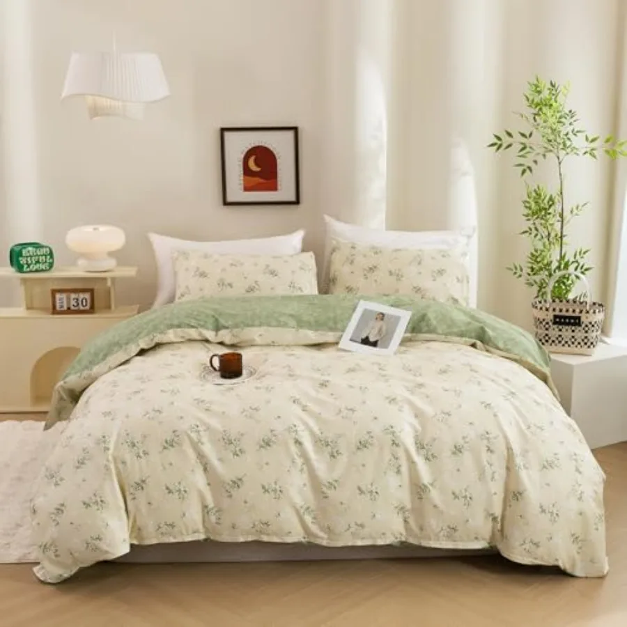 Duvet Cover Size - Reversible Floral Duvet Cover Set Ultra Soft and Breathable Comforter Cover with Zipper Closure 4 Ties Beddi
Duvet Cover Size - Reversible Floral Duvet Cover Set Ultra Soft and Breathable Comforter Cover with Zipper Closure 4 Ties Beddi