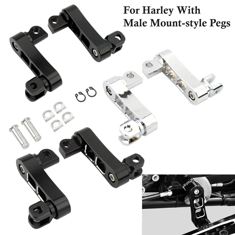 Motorcycle Passenger Footpegs Mount Kit Male Mount Foot Peg Driver / Highway Peg Clamp Support Extensions Bracket For Harley
Motorcycle Passenger Footpegs Mount Kit Male Mount Foot Peg Driver / Highway Peg Clamp Support Extensions Bracket For Harley